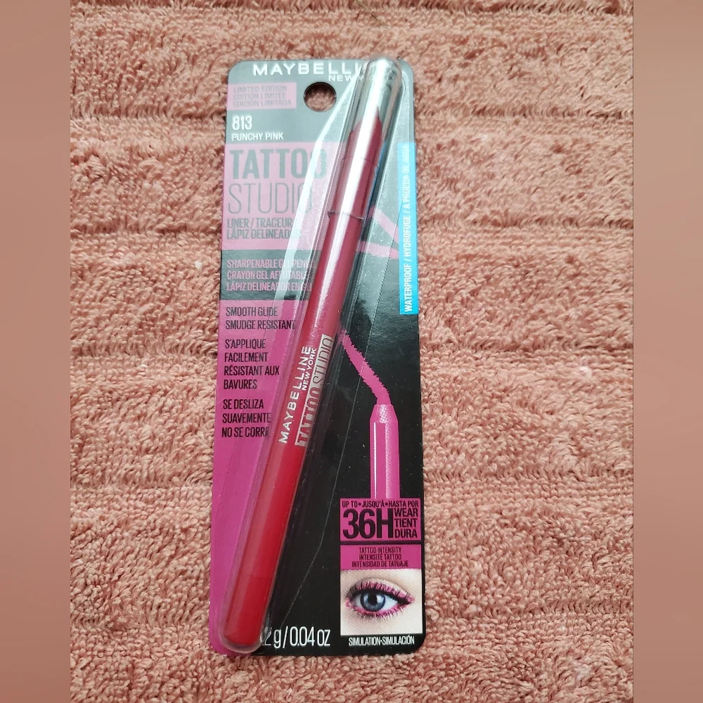NIB Maybelline Tattoo Studio Eye Liner 813 Punchy Pink